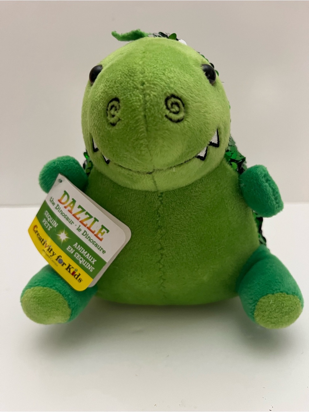 Creativity for Kids Dazzle the Dinosaur Weighted Pet Plush Calm Comfort